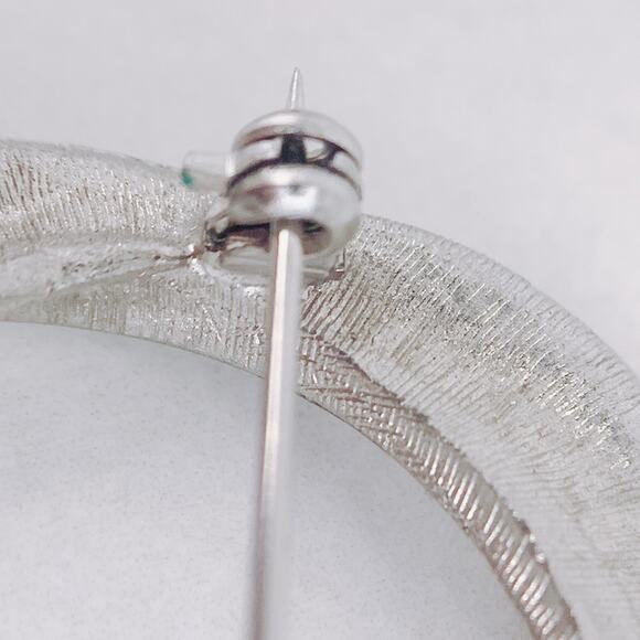 VTG Signed Trifari Coro BSK Silver Tone Brooch Lot Mid Century Rhinestone PinSet - Picture 16 of 16